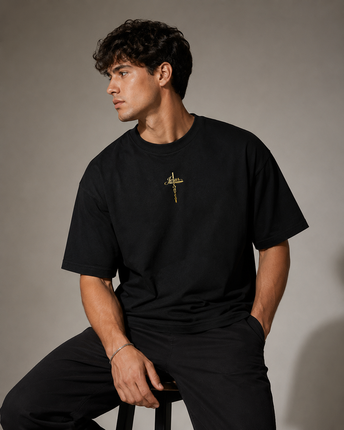 Jesus Saves Oversized Shirt