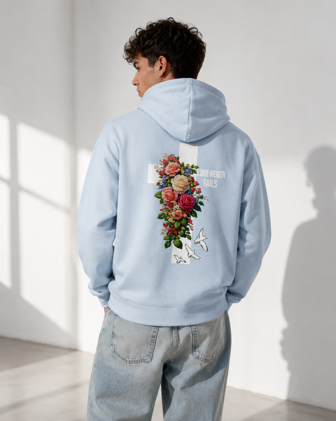 Flower Cross Premium Hoodie