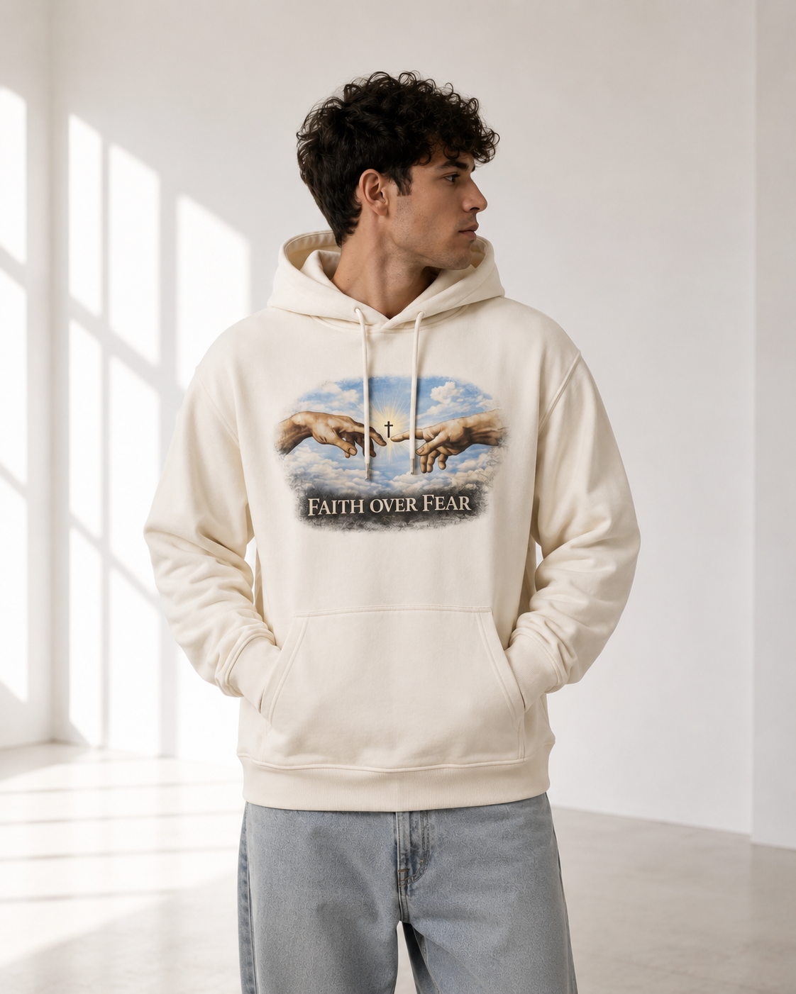 Faith Over Fear Frontprint Hoodie