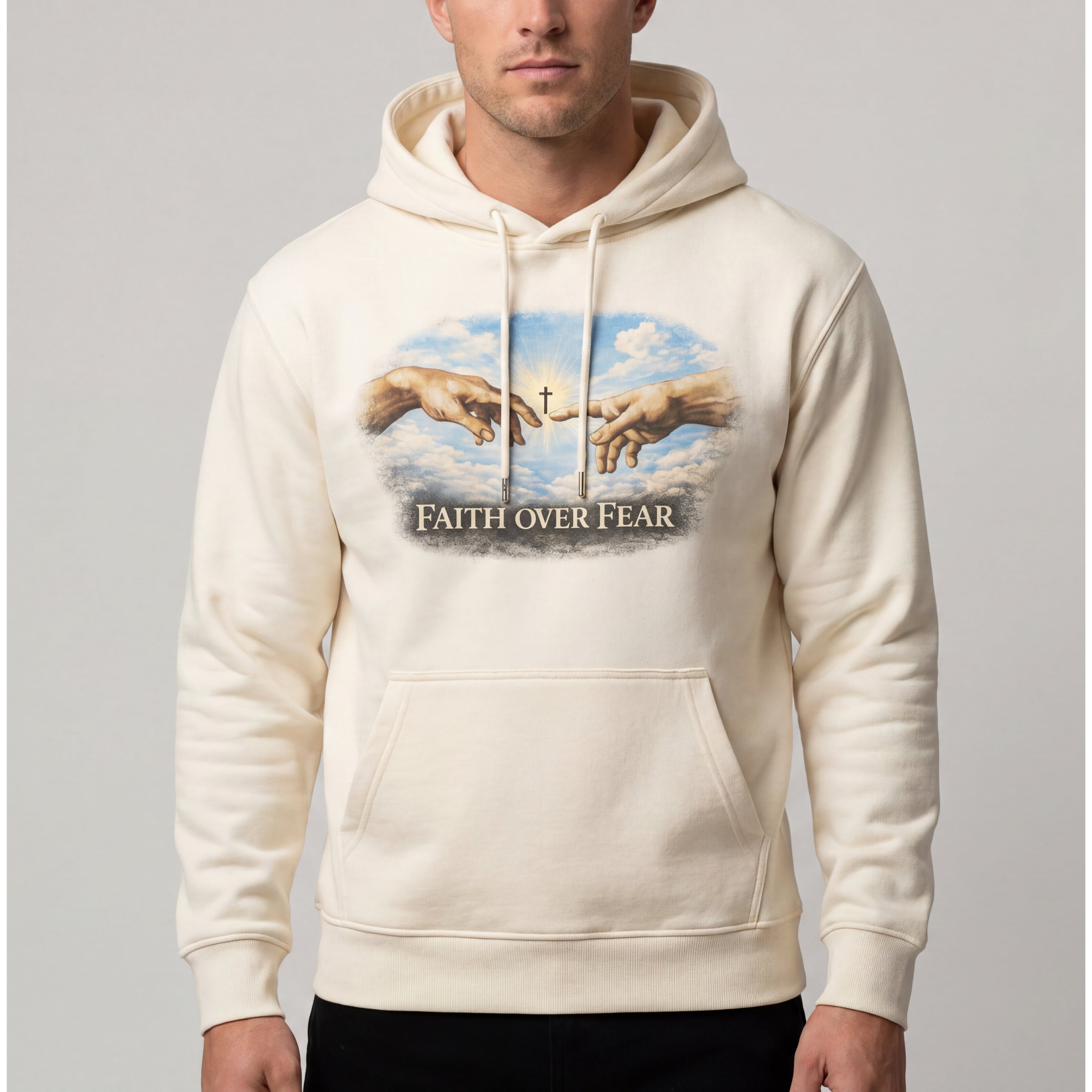 Faith Over Fear Frontprint Hoodie