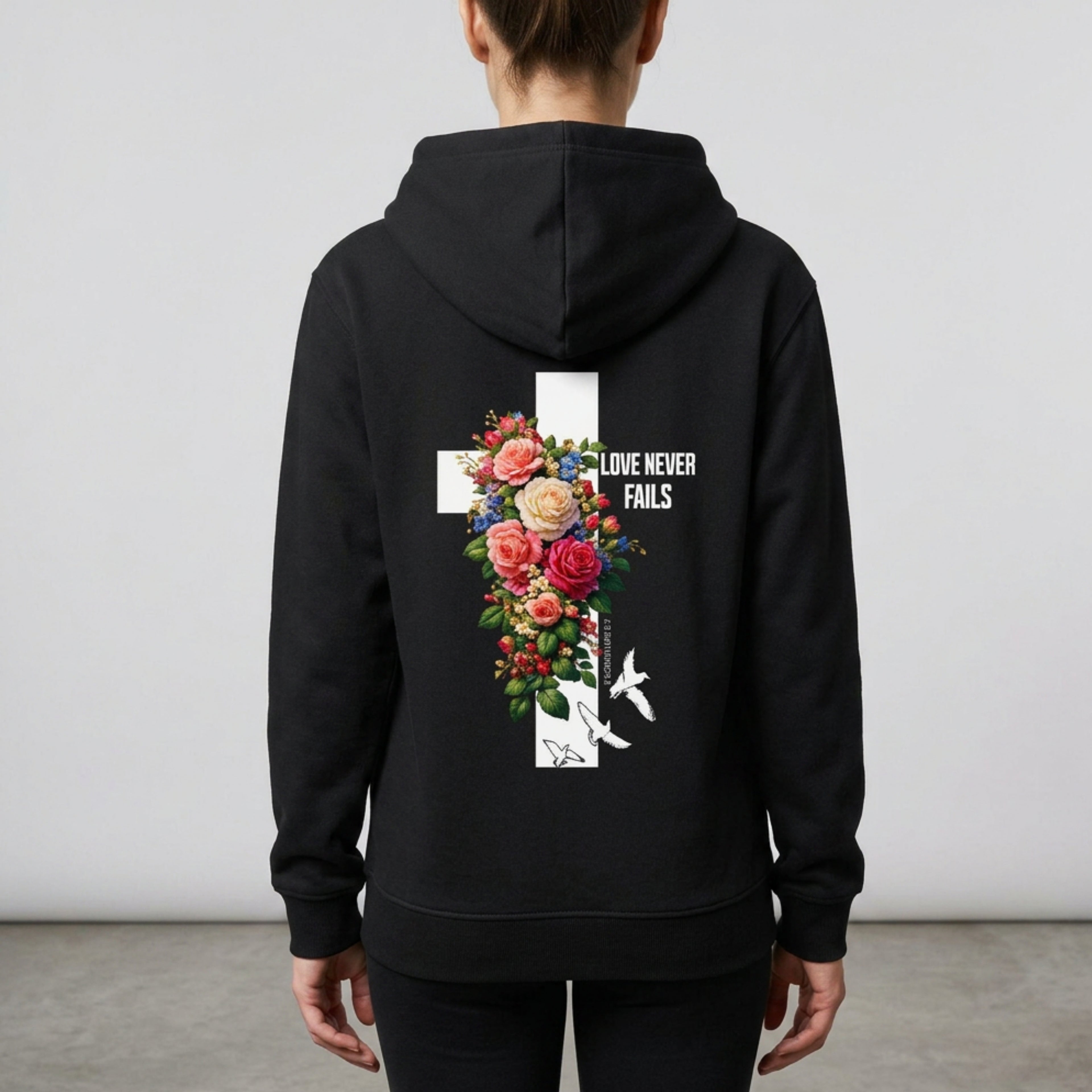 Flower Cross Premium Hoodie